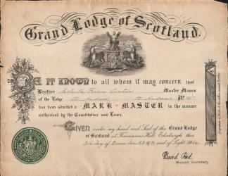 1924 grand lodge of scotland mark master patent